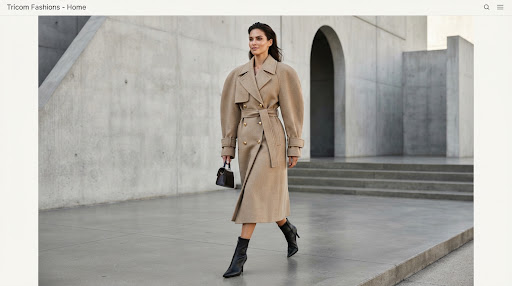 Double-Breasted Wool Trench